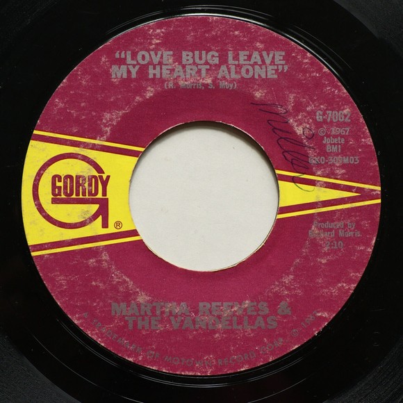 Other - Martha Reeves & The Vandellas-Love Bug Leave My Heart Alone 45 Vinyl 7" Single